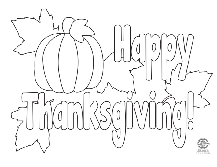 Festive thanksgiving coloring pages for kids kids activities blog