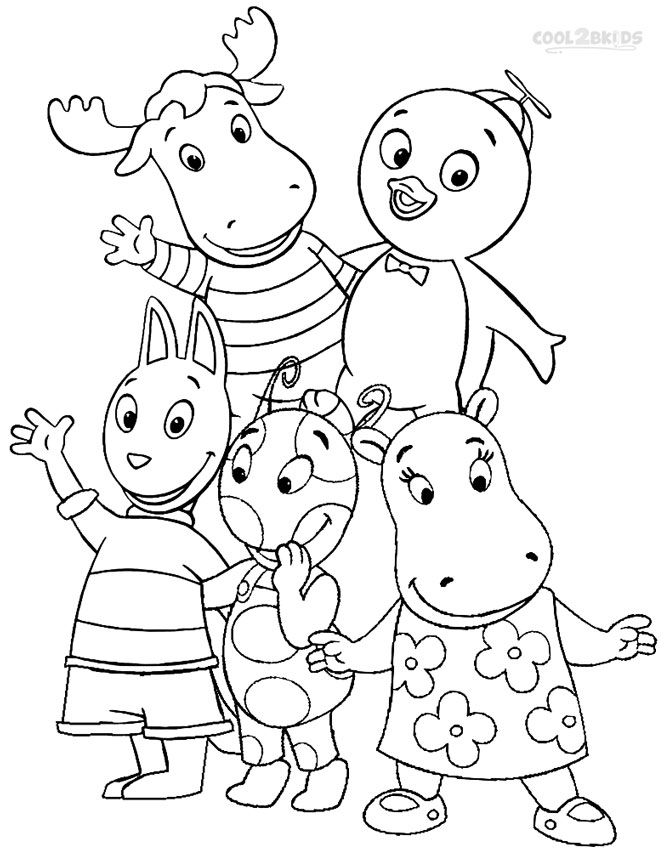 Printable backyardigans coloring pages for kids coolbkids nick jr coloring pages online coloring pages cartoon coloring pages
