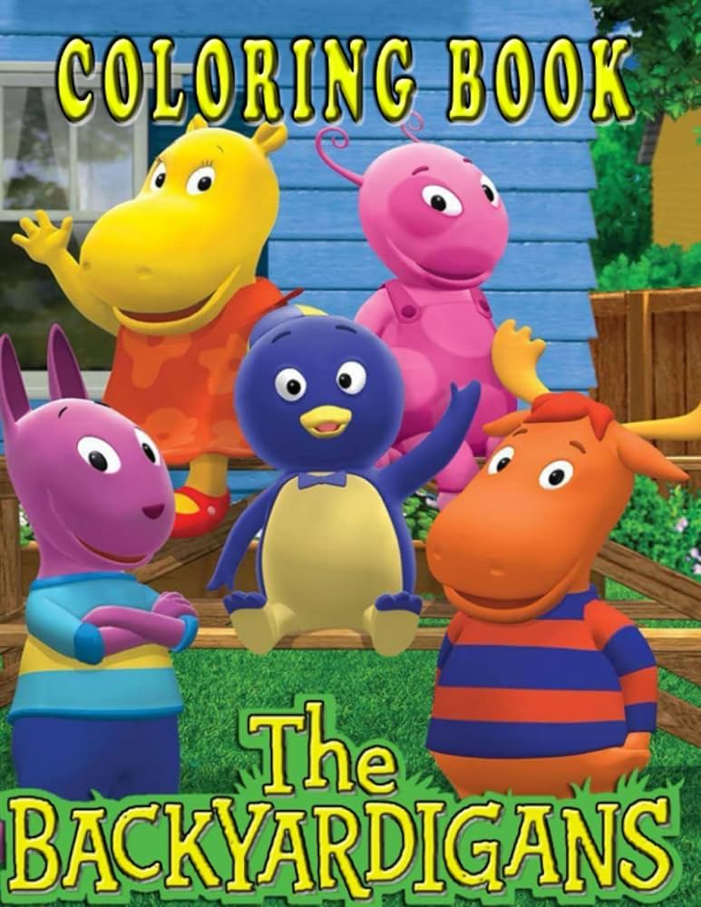 The backyardigans coloring book coloring book for kids ages