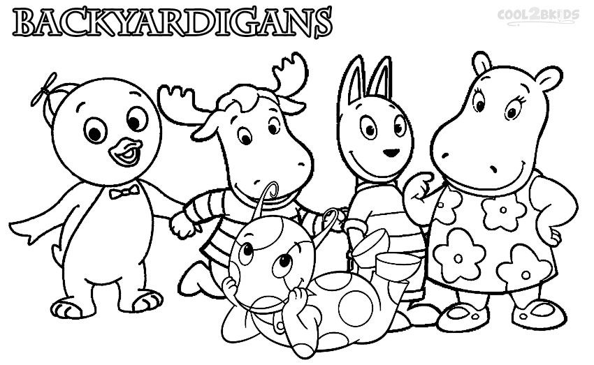 Printable backyardigans coloring pages for kids coolbkids nick jr coloring pages cartoon coloring pages coloring pages
