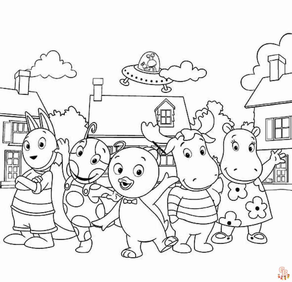 Printable backyardigans coloring pages free for kids and adults