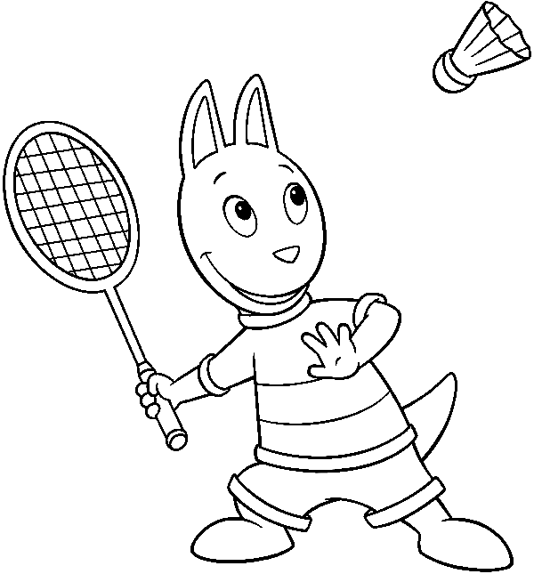 Badminton coloring pages printable for free download