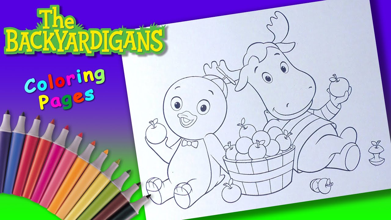 The backyardigans coloring pages for children pablo and tyrone from the backyardigans colouring
