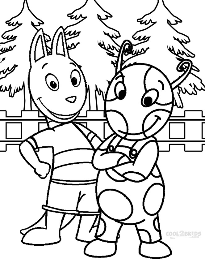Printable backyardigans coloring pages for kids