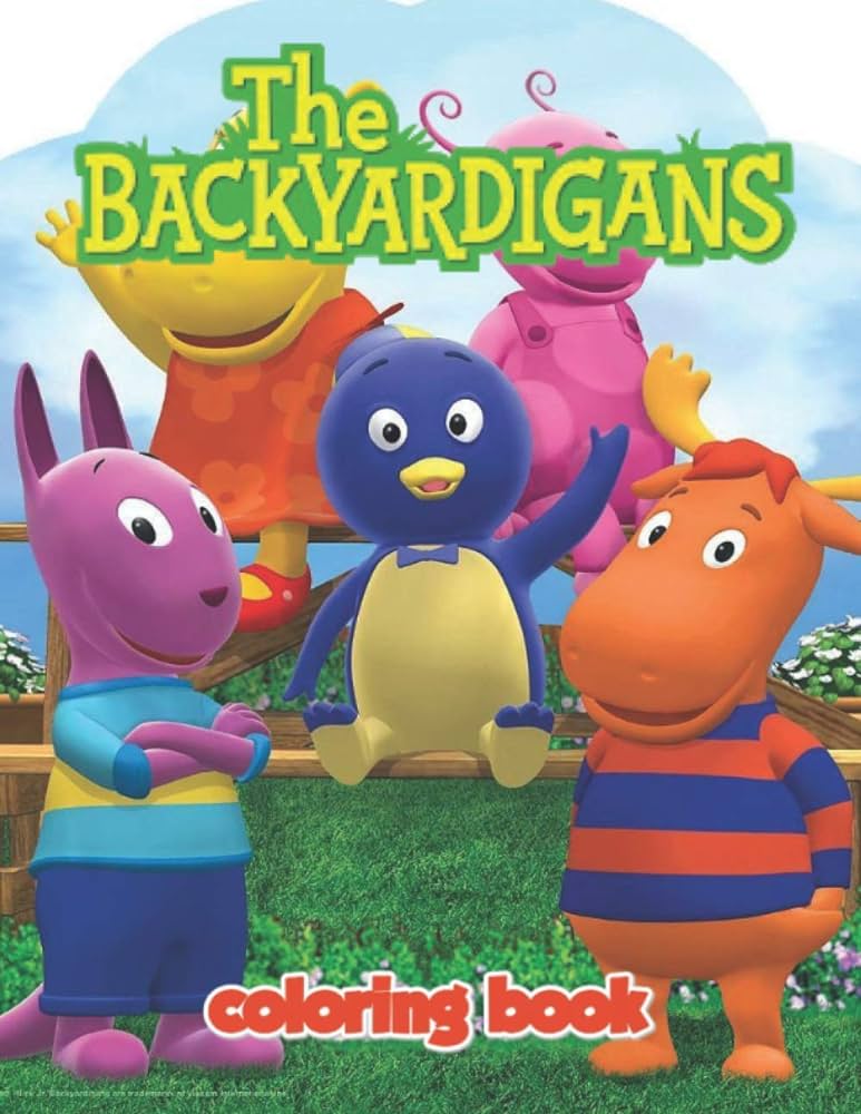 The backyardigans coloring book jumbo coloring book for kids ages