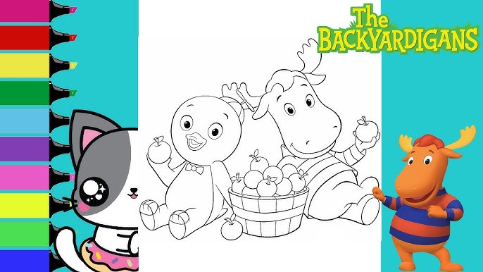 The backyardigans coloring pages for children pablo and tyrone from the backyardigans colouring