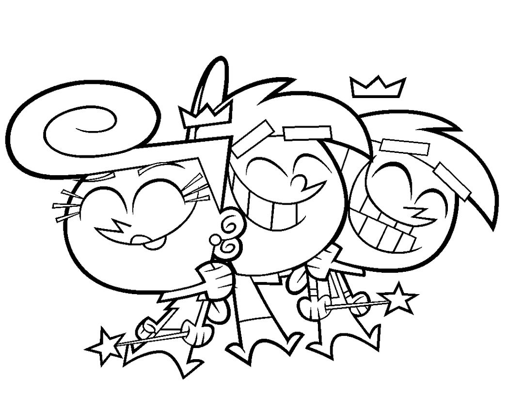 Fairly oddparents coloring pages printable for free download