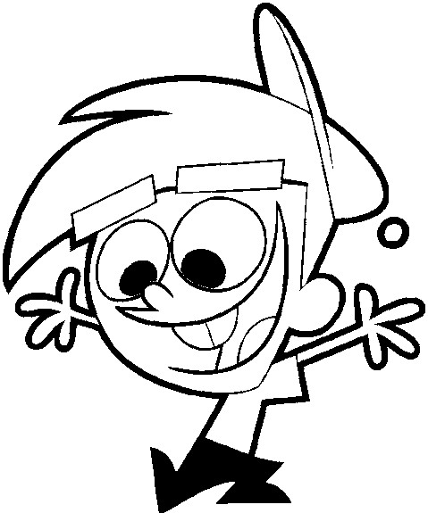Coloring page the fairly oddparents timmy turner
