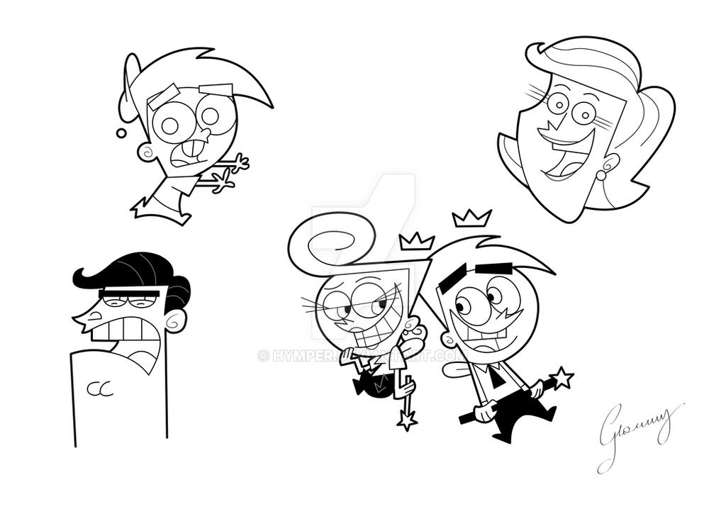 The fairly oddparents ink by hymper on