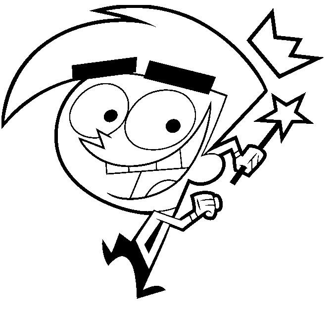 Coloring page the fairly oddparents cosmo