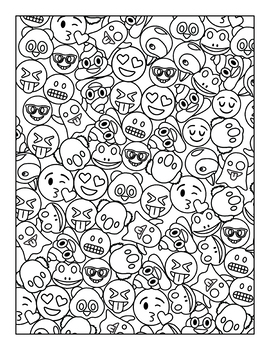 Emojis coloring tpt