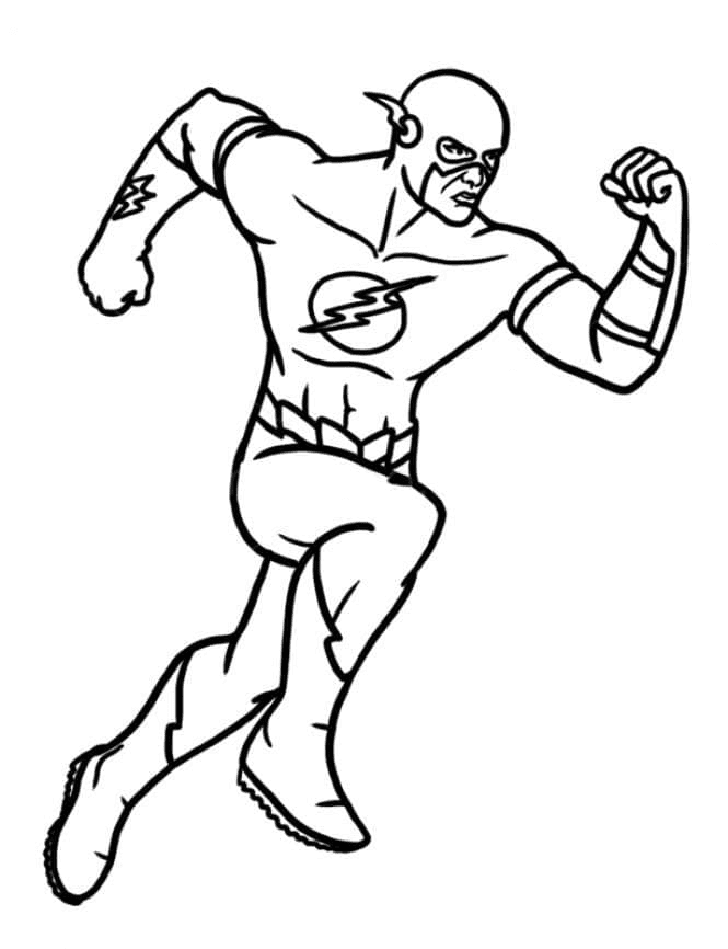The flash coloring pages printable for free download