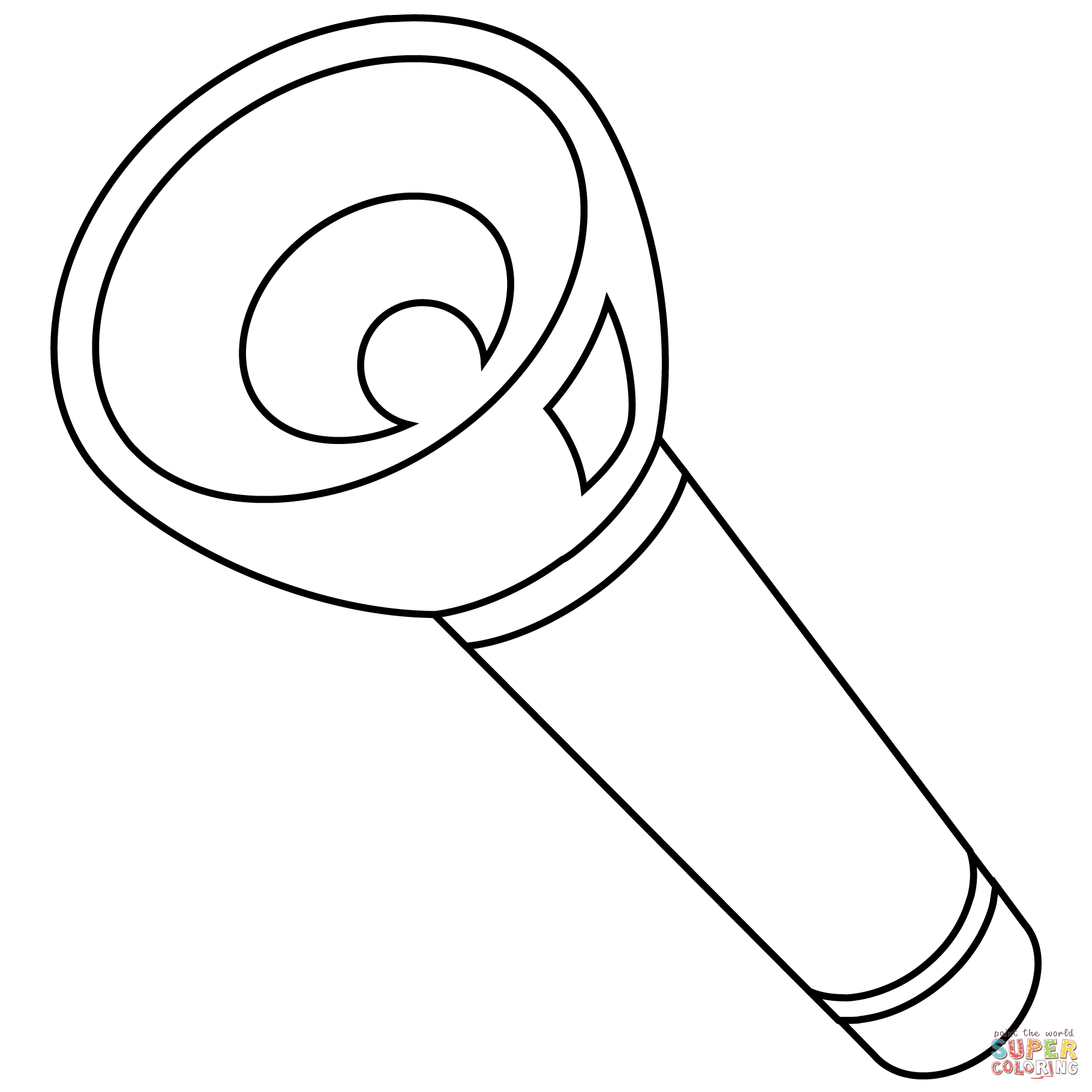 Flashlight emoji coloring page free printable coloring pages