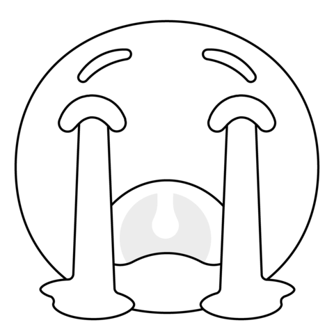 Loudly crying face emoji coloring page free printable coloring pages