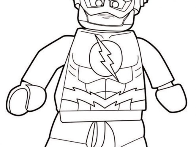 Free easy to print flash coloring pages