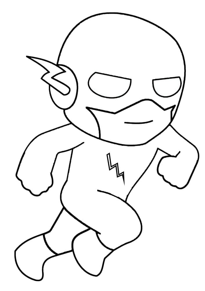 The flash coloring pages