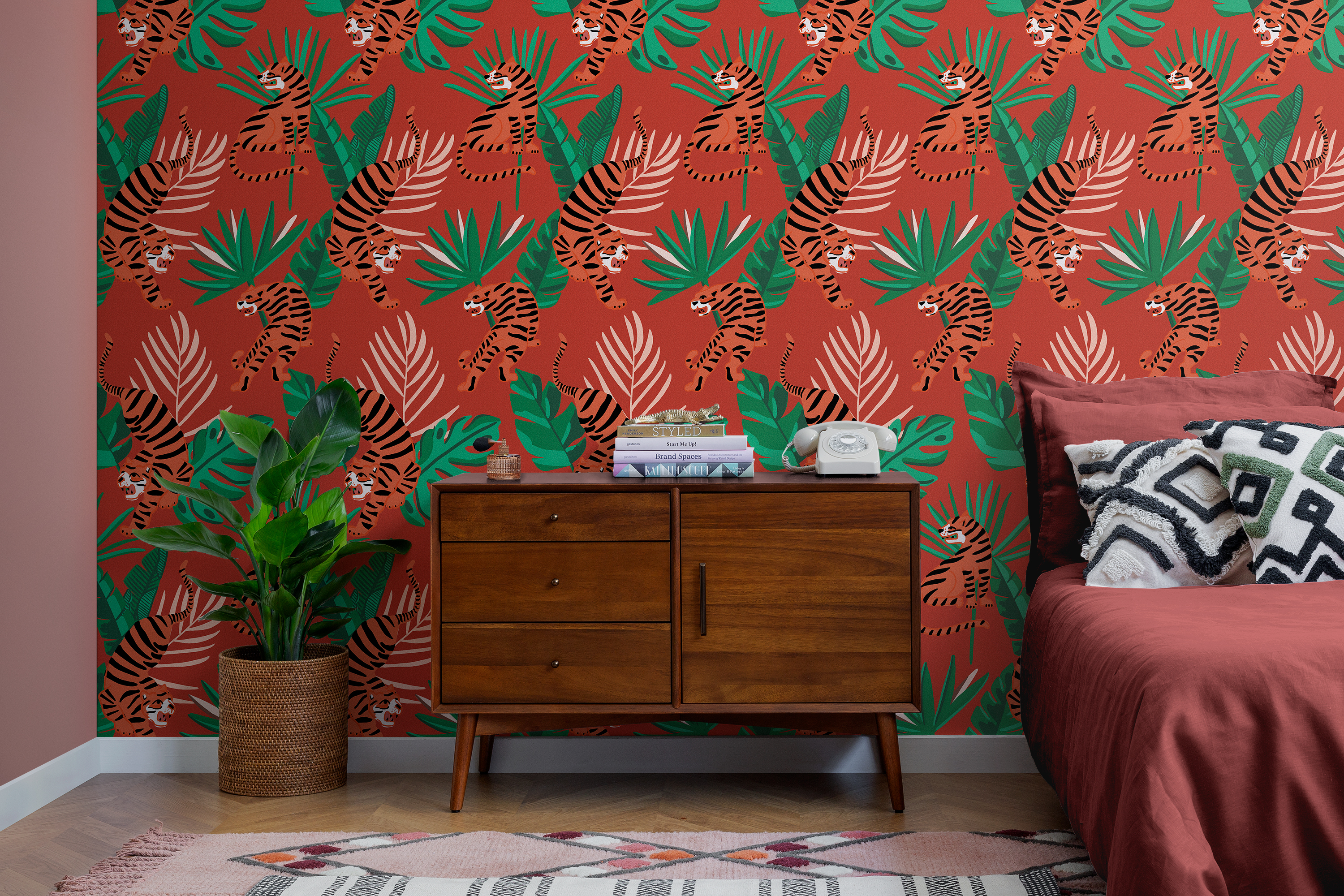 Wes anderson wallpaper aesthetic apartment therapy