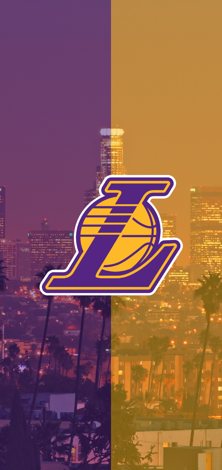 I made a phone wallpaper for every nba team here is the one i made for the lakers hope yall enjoy it rlakers