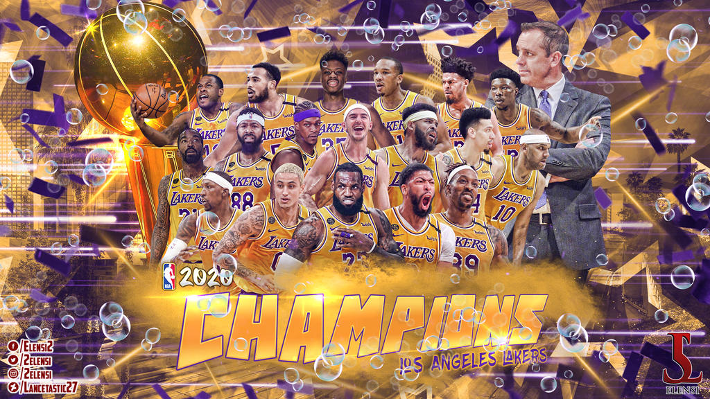 Los angeles lakers nba champions wallpaper by lancetastic on