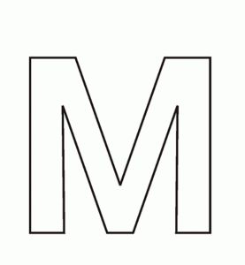 Letter m coloring pages for kids alphabet coloring pages coloring pages printable letters