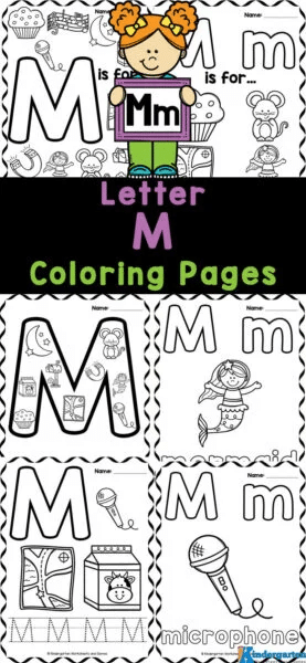 Letter m coloring pages free homeschool deals