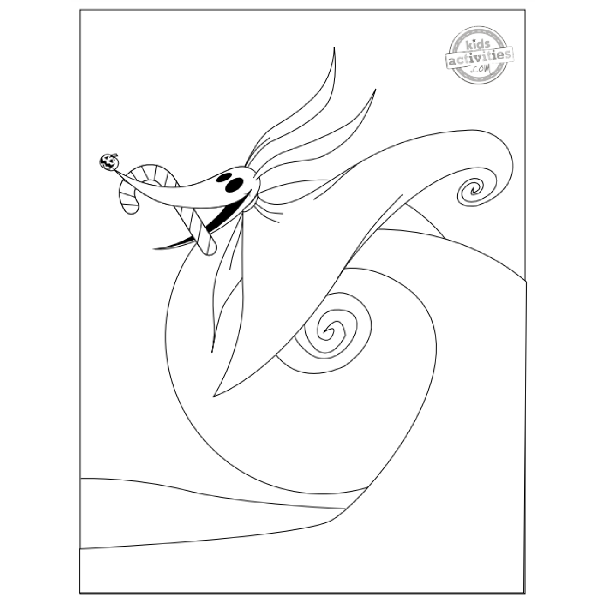 Coolest free printable nightmare before christmas coloring pages kids activities blog