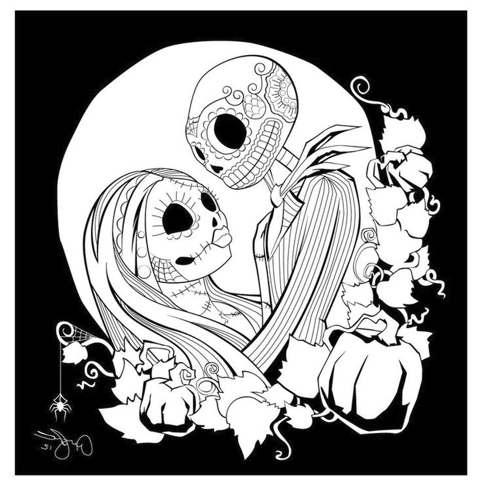 Get this nightmare before christmas coloring pages jil