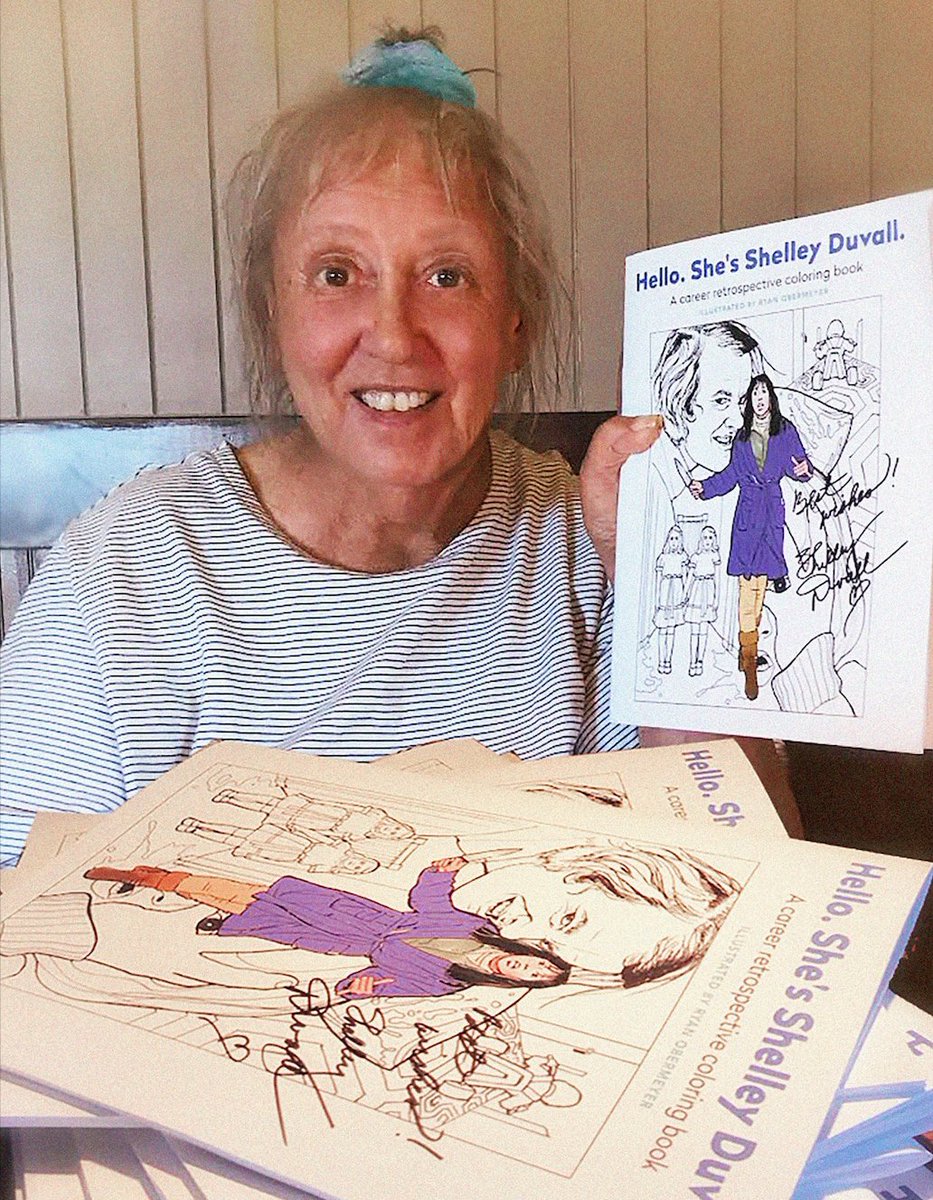 Broke horror fan on x shelley duvall the shining popeye has her own coloring book httpstcomqwgwhey get a signed copy httpstcofrlhzrxnet x