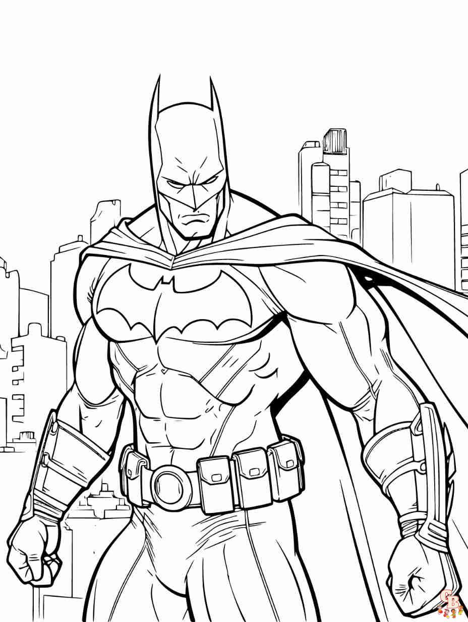 Free printable batman coloring pages for kids