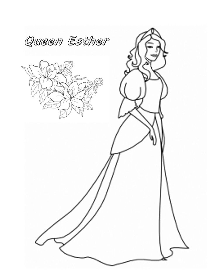 Queen esther coloring page princess coloring pages coloring pages coloring books