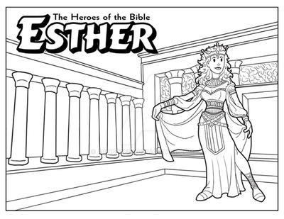 Esther coloring page by artistxero on