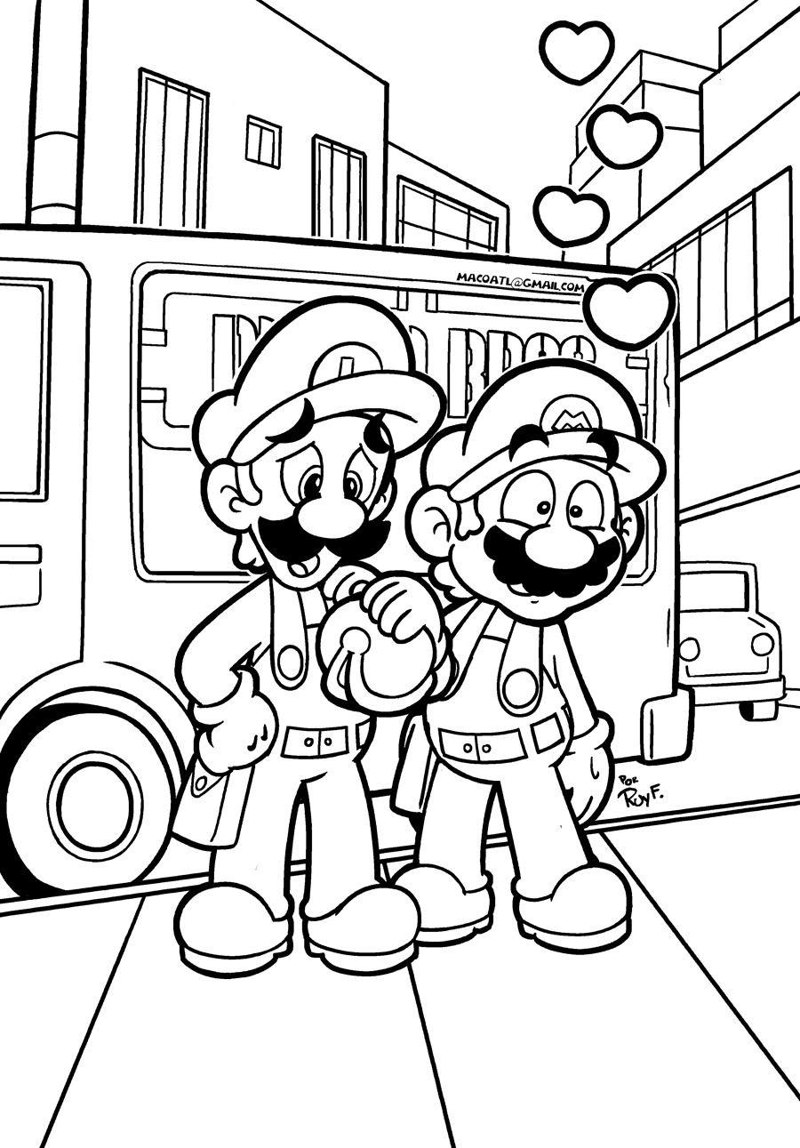 Smb the movie coloring book remake by flintofmother on