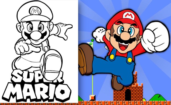New super mario bros sonic coloring pages released â