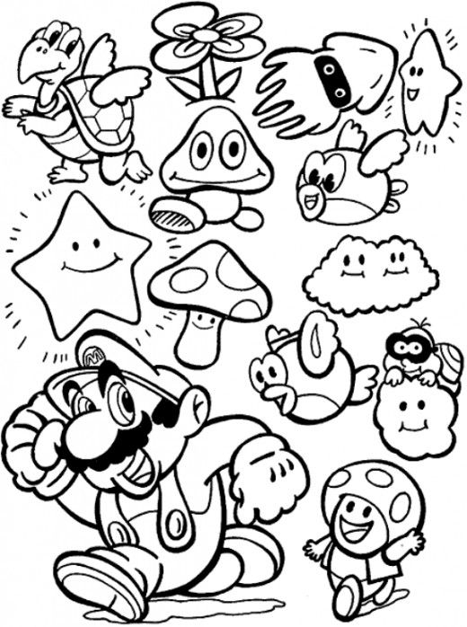 Super mario bros party ideas and free printables super mario coloring pages mario coloring pages coloring books
