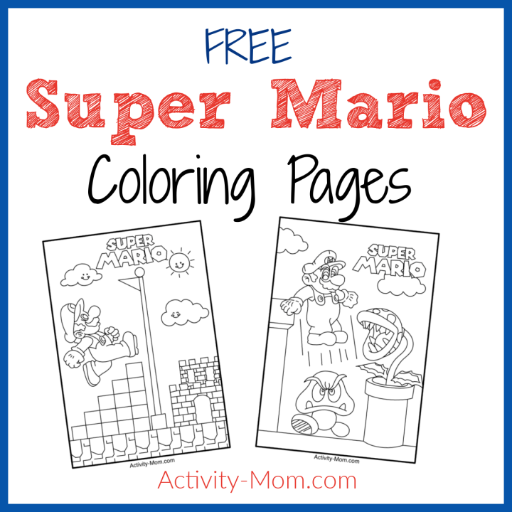 Super mario bros coloring pages free printable