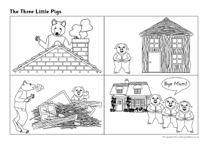 Three little pigs teaching resources story sack printables