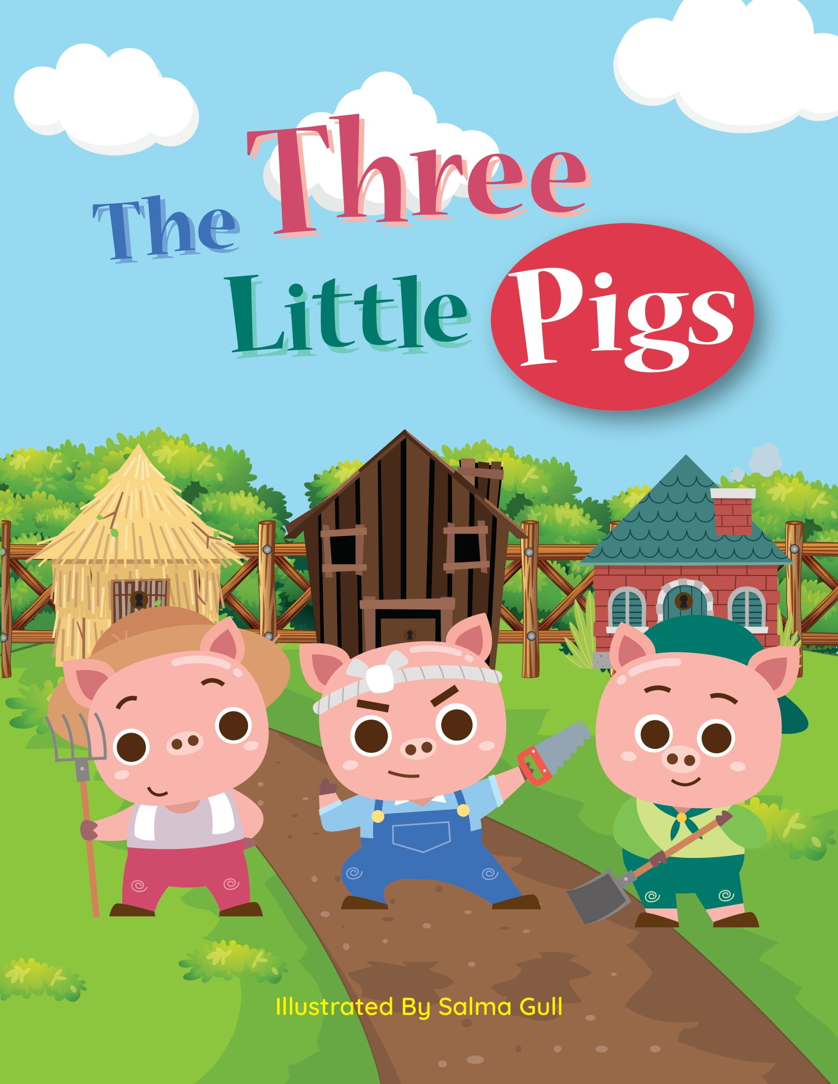 The three little pigs pdf book in english free printable papercraft templates