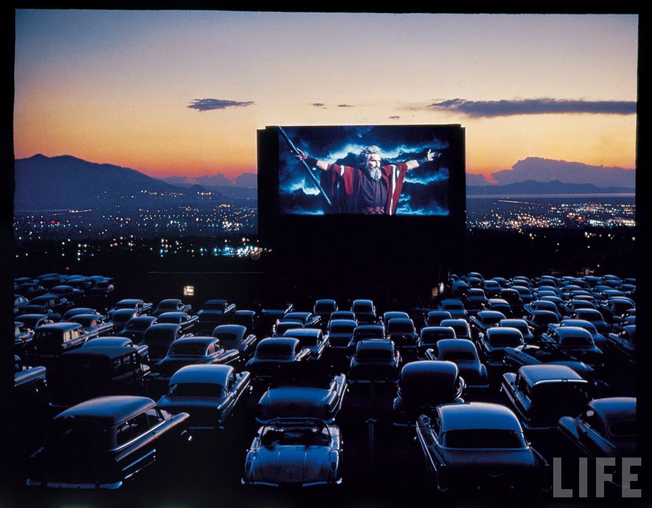 Drive in theater wallpaper