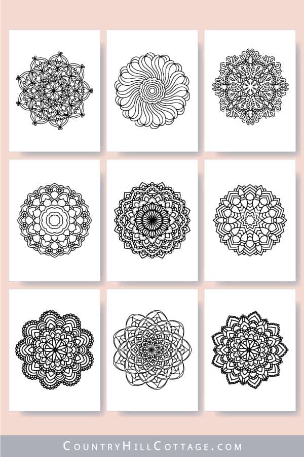 Free printable mandala coloring pages for adults