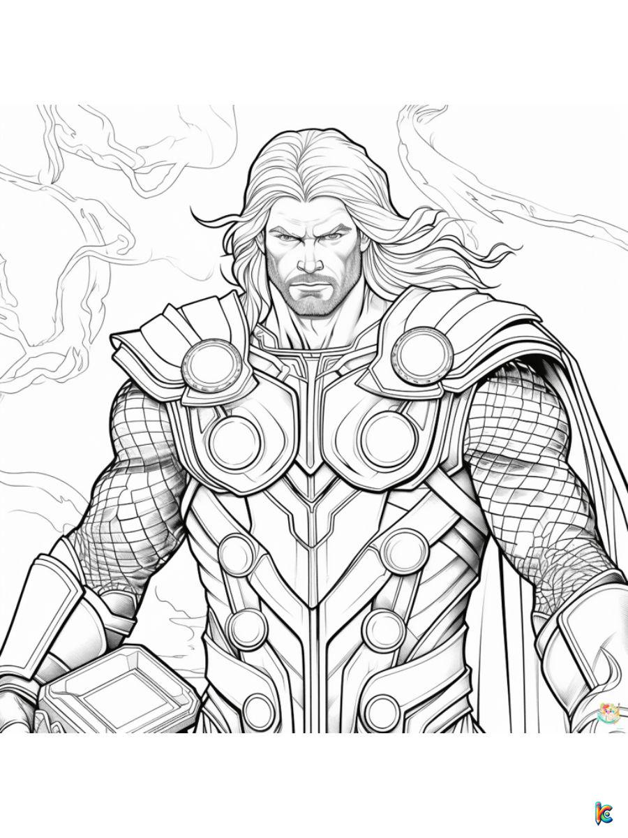 Thor coloring pages â