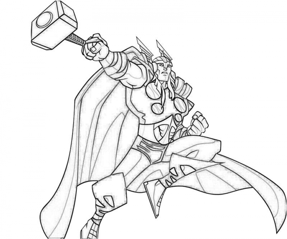Free printable thor coloring pages
