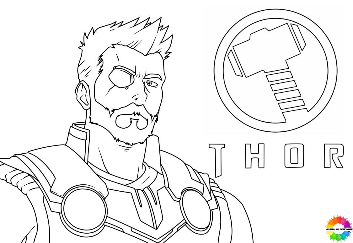 Thor printable coloring pages
