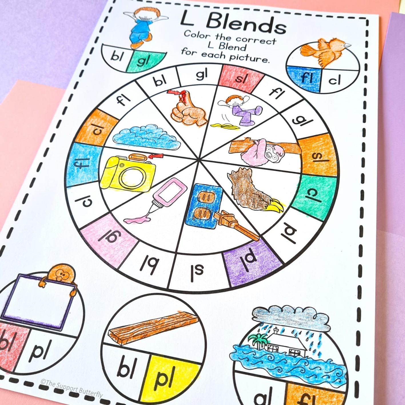 S l r initial blends activities and worksheets made by teachers
