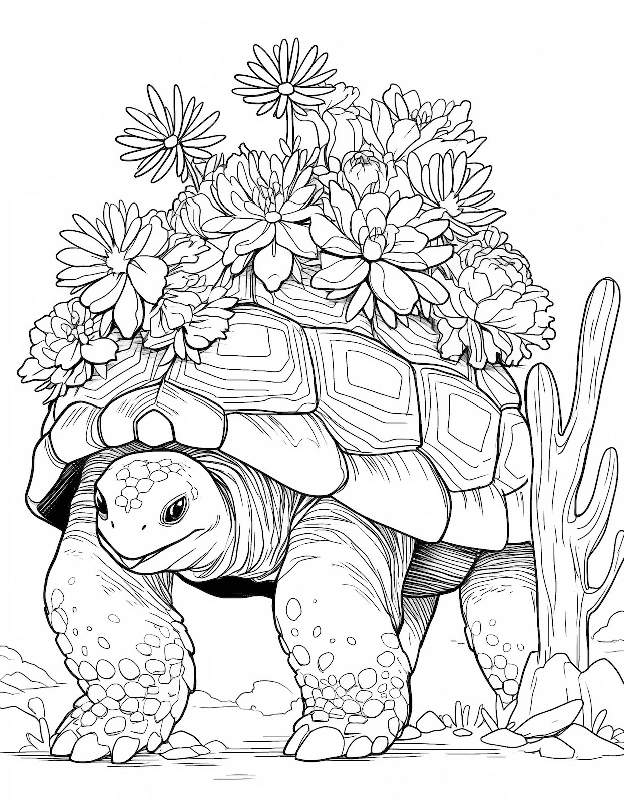 Breathtaking nature coloring pages