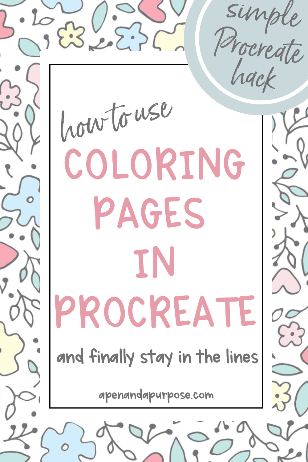 How to color on coloring pages in procreate a simple procreate tutorial