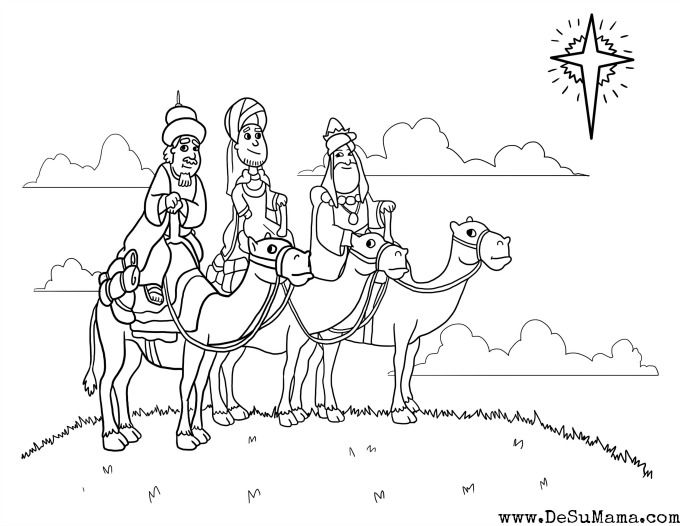 Three kings coloring pages for preschoolers three wise men three kings coloring pages