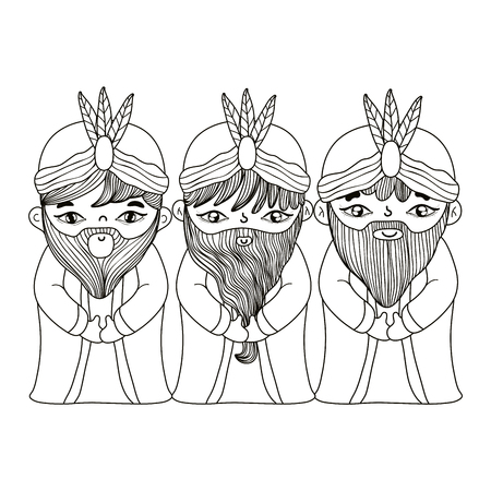 Three kings coloring pages stock vector illustration and royalty free three kings coloring pages clipart