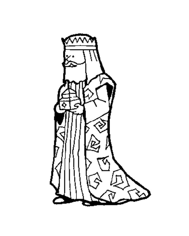 The wise man melchior coloring pages