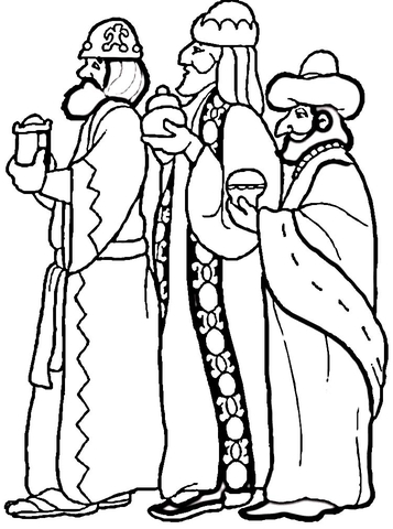 Wise men coloring page free printable coloring pages