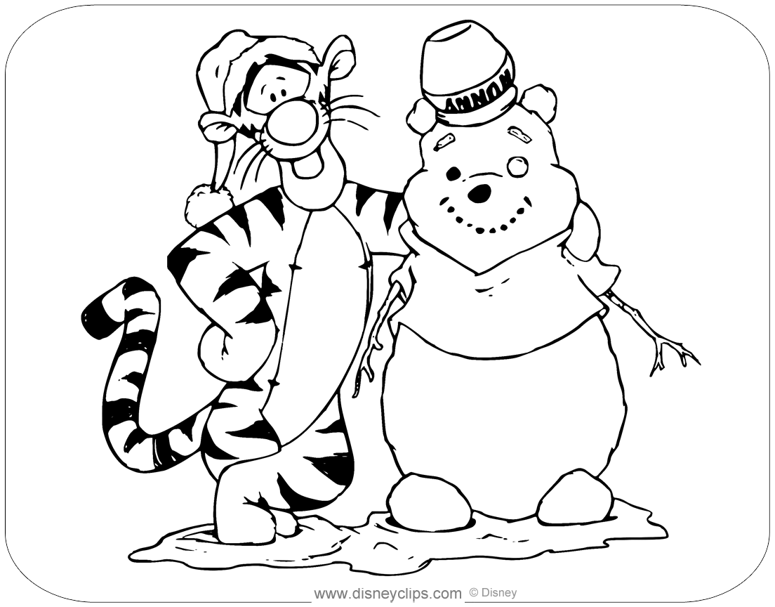 Printable tigger coloring pages
